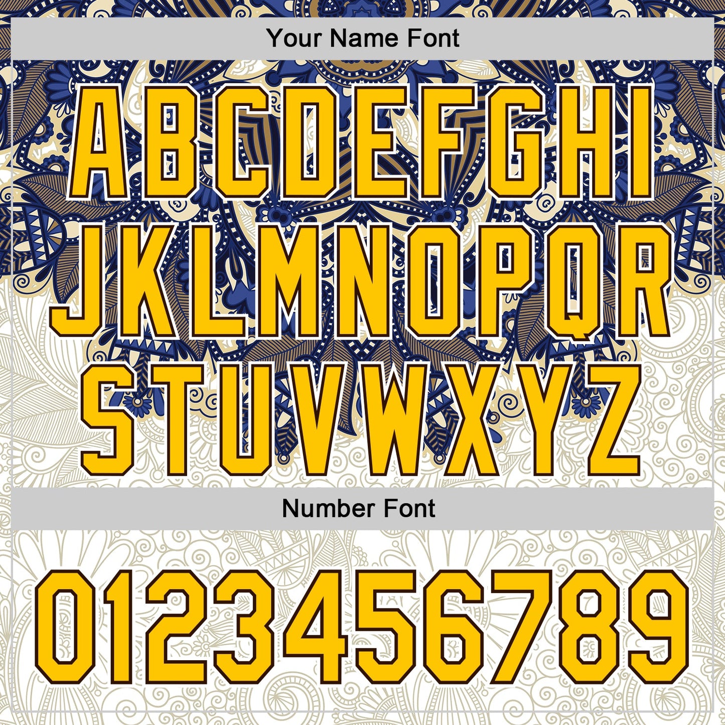 Custom White Yellow-Brown 3D Pattern Design Burner Costumes Paisley Authentic Baseball Jersey view 5