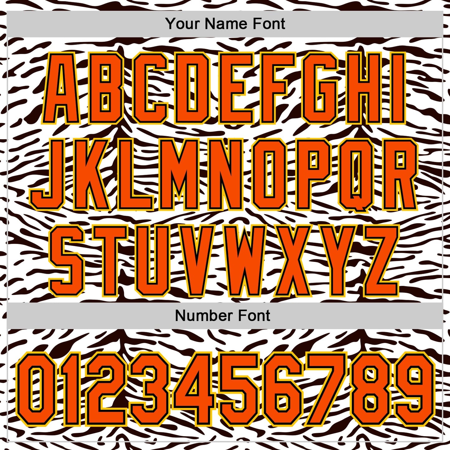 Custom White Orange Black-Yellow 3D Pattern Design Rave Party Animal Zebra Print Authentic Baseball Jersey view 5