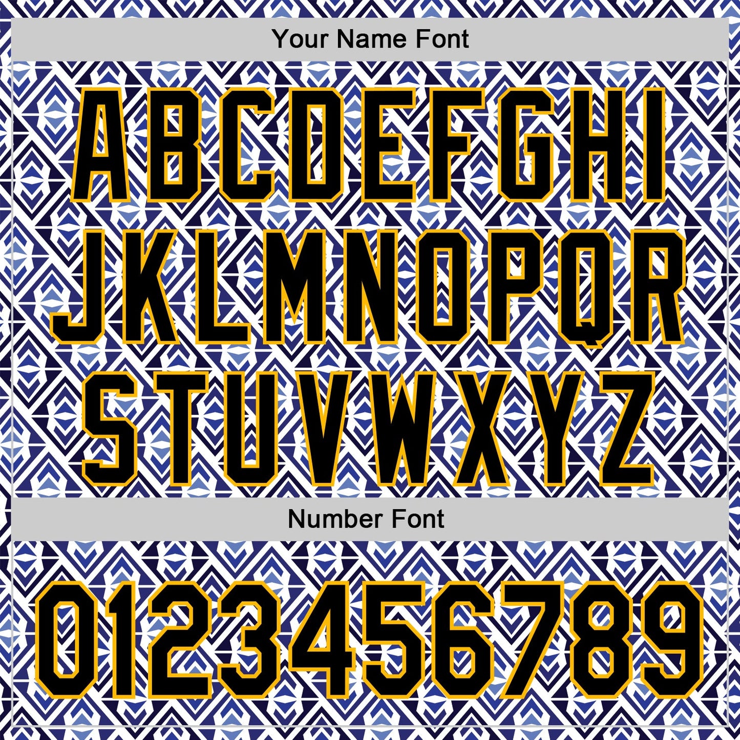 Custom White Black Royal-Gold 3D Pattern Design Rave Party Monogram Geometric Shape Authentic Baseball Jersey view 5
