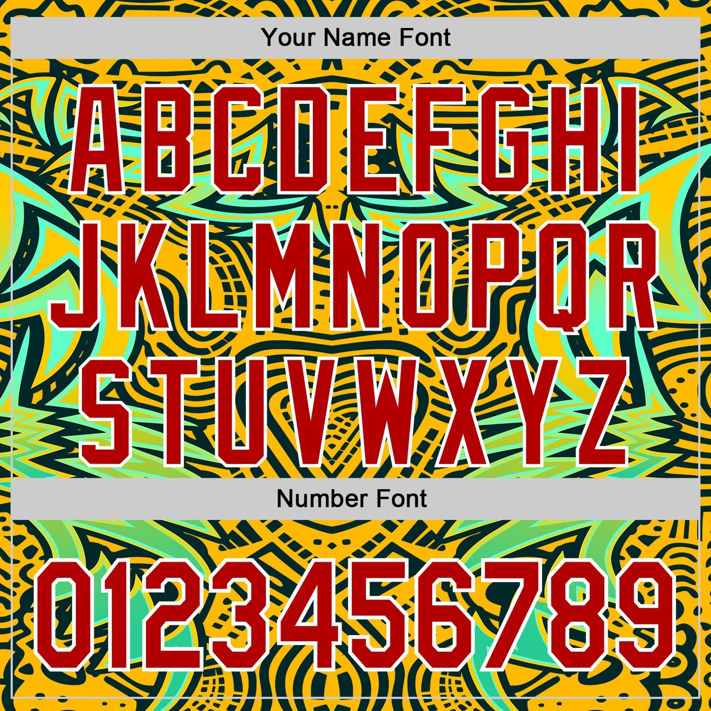 Custom Gold Red Black Green-White 3D Pattern Design Burner Costumes Tribal Authentic Baseball Jersey view 5