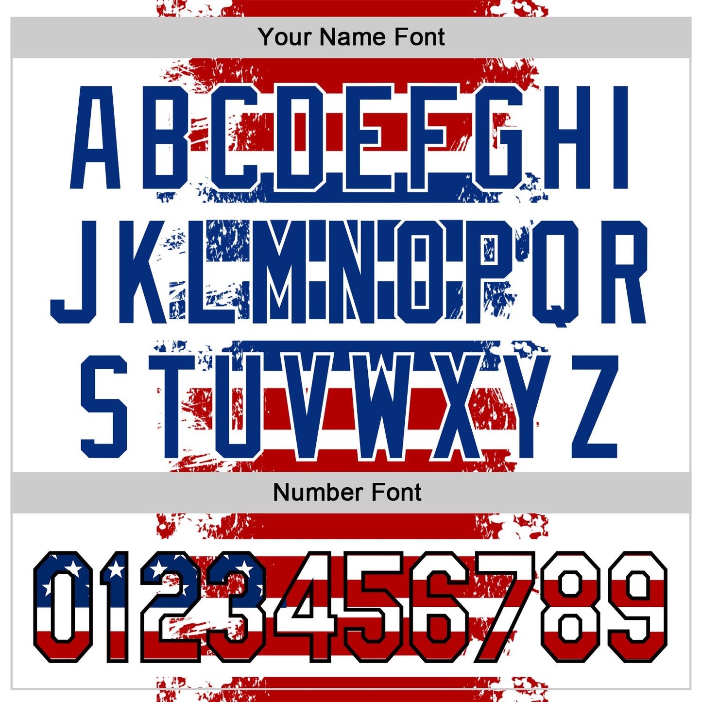 Custom White USA Flag Red Royal-Black 3D Gradient Retro Stripe American Flag Authentic Baseball Jersey view 5