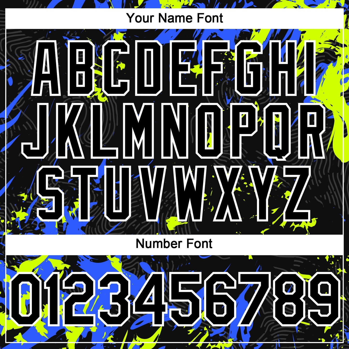 Custom Black Royal Neon Green-White Splash Authentic Baseball Jersey view 5