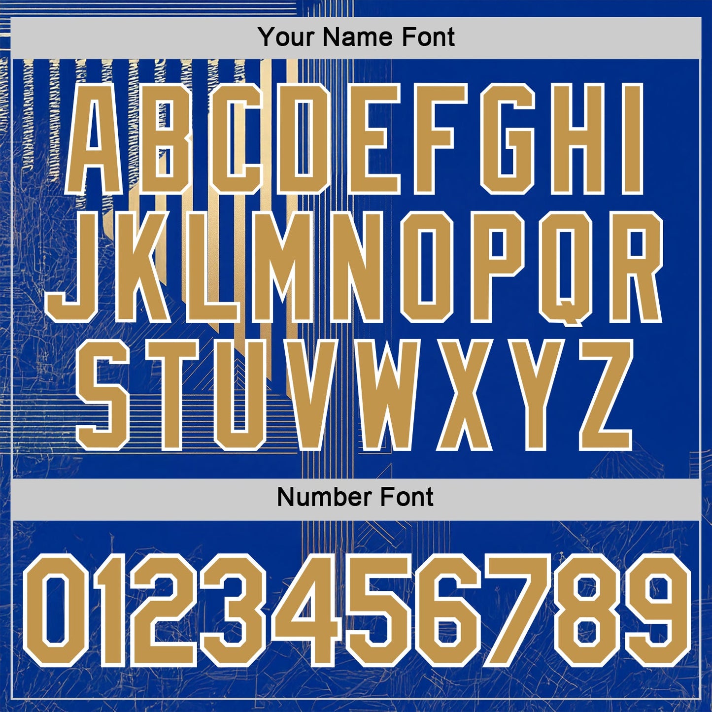 Custom Blue Old Gold-White 3D Pattern Design Brazil Stripe Sportswear Performance T-Shirt view 4