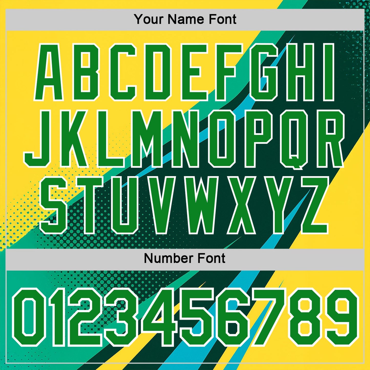 Custom Yellow Grass Green Blue-White 3D Pattern Design Brazil Sportswear Performance T-Shirt view 4