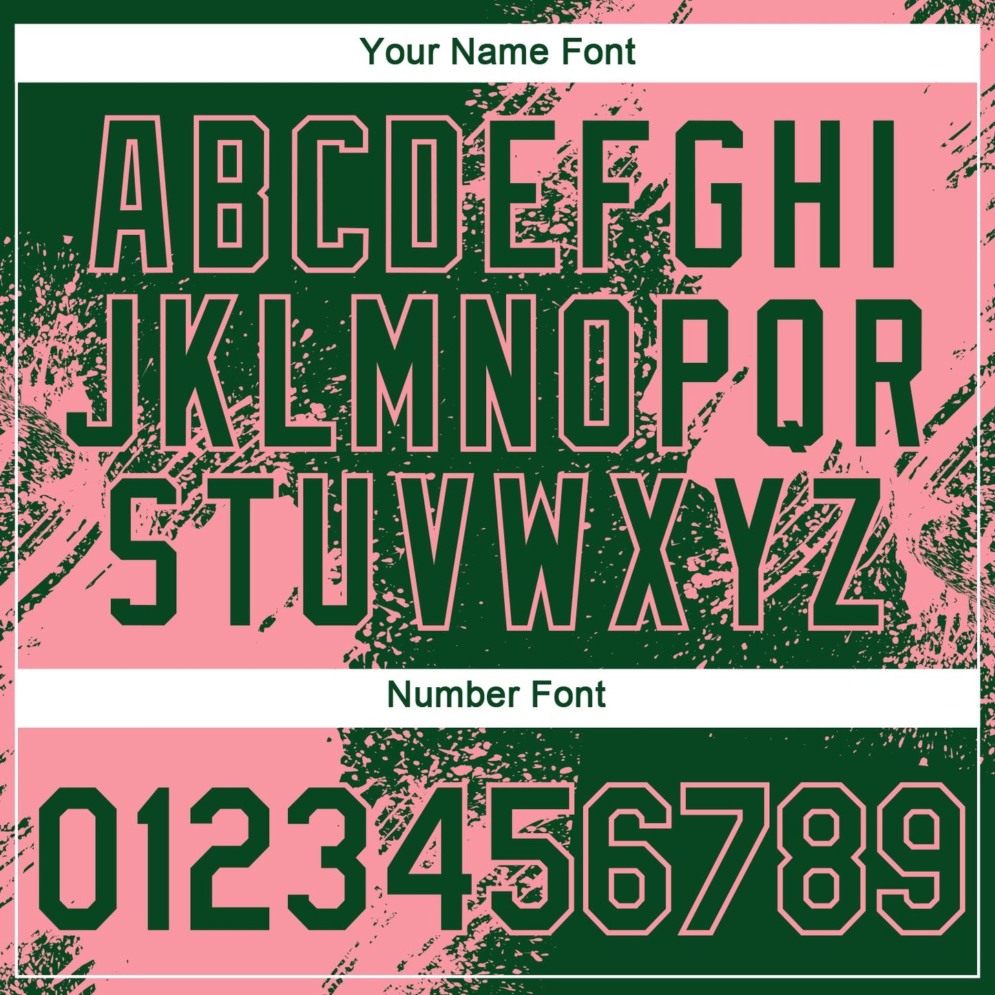 Custom Green Medium Pink 3D Pattern Design Abstract Brush Stroke Performance T-Shirt view 4