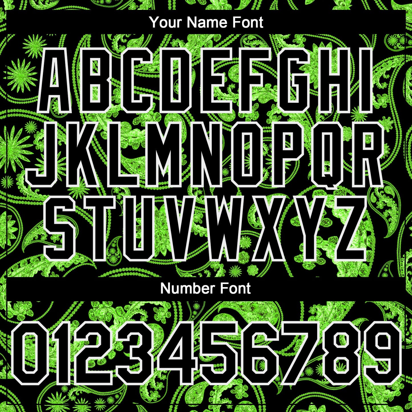 Custom Black Green-White Rave Party Ethnic Paisley Bandana Authentic Baseball Jersey view 5
