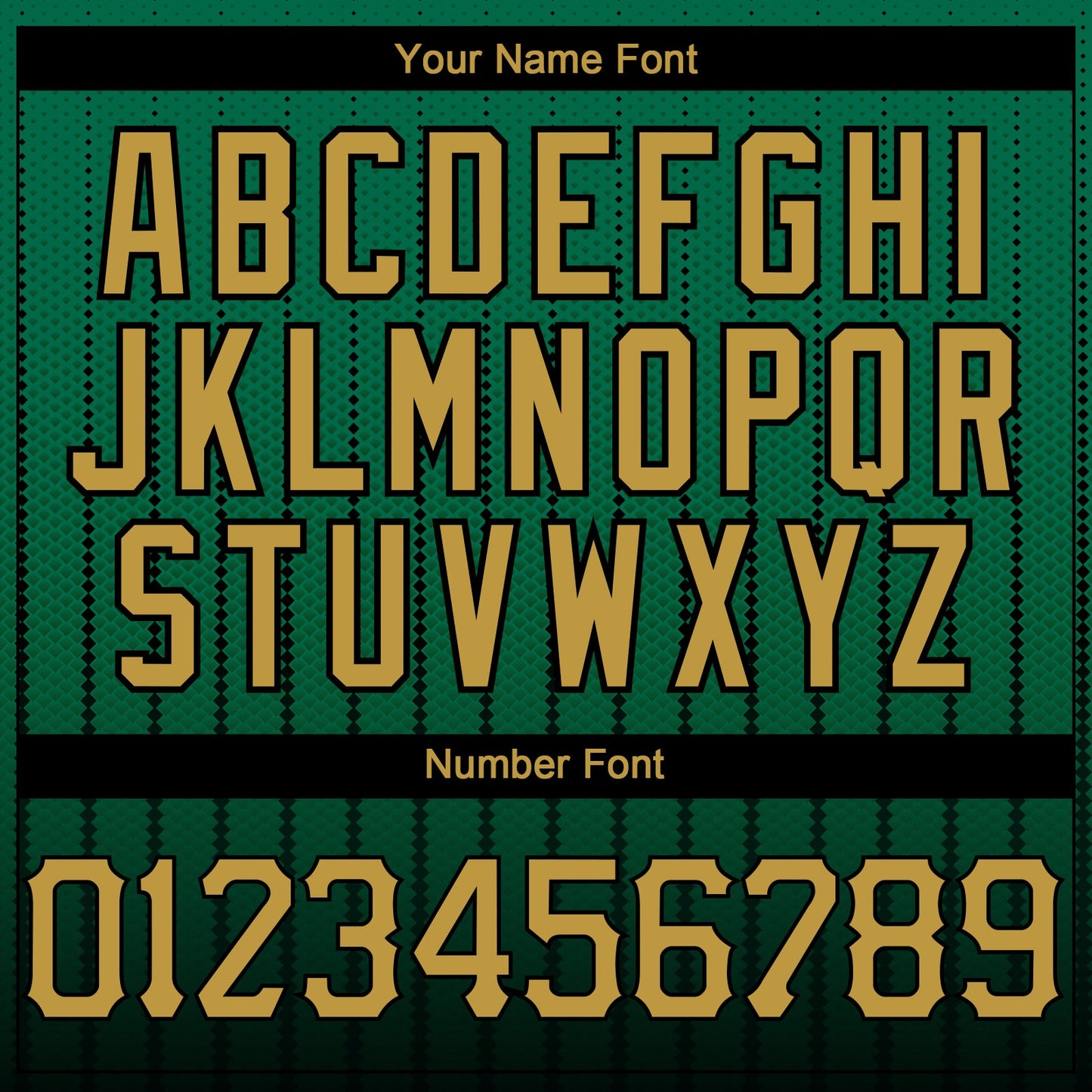 Custom Kelly Green Old Gold-Black 3D Pattern Design Gradient Geometric Shape Authentic Baseball Jersey view 5