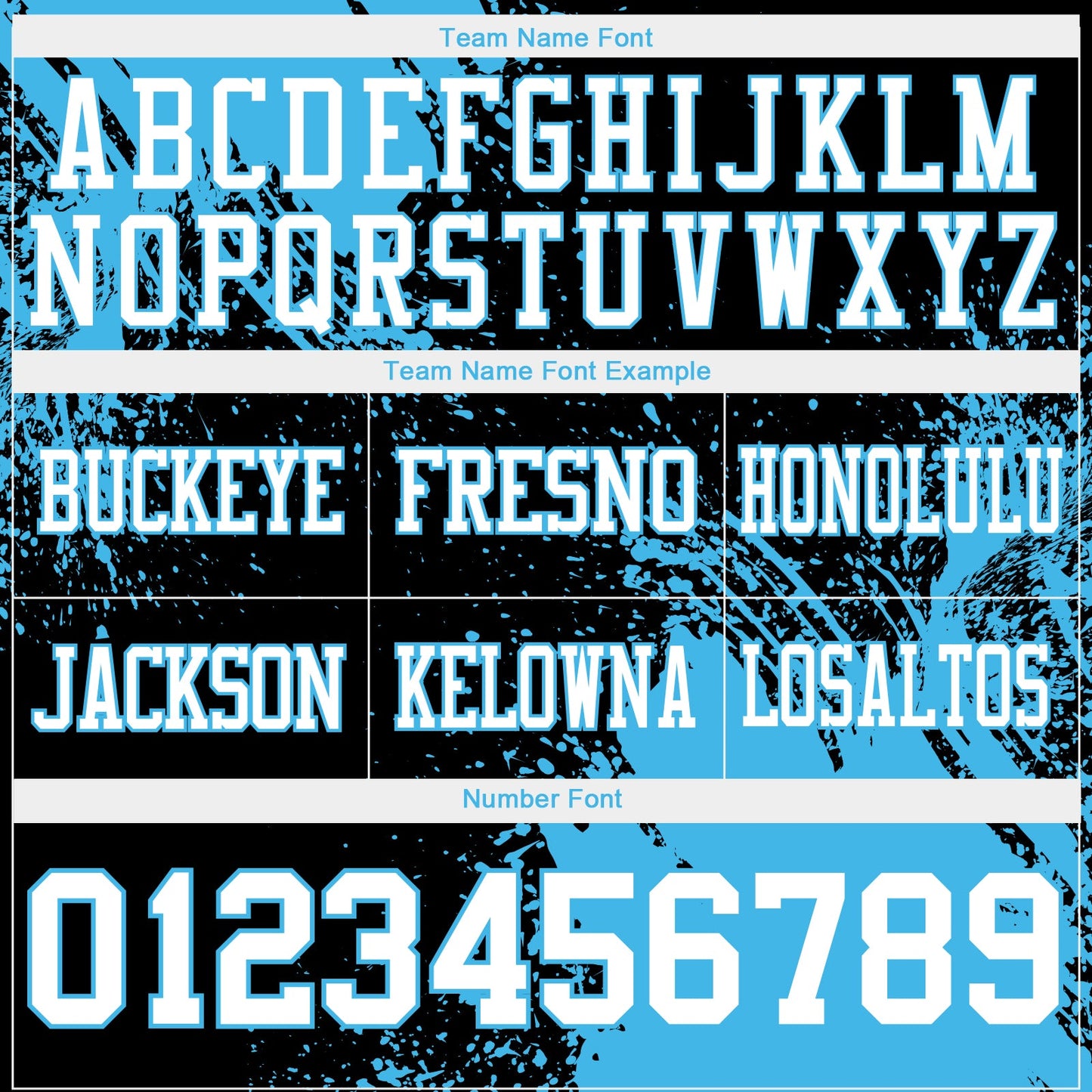Custom Black White-Sky Blue 3D Pattern Abstract Brush Stroke Authentic Football Jersey view 3