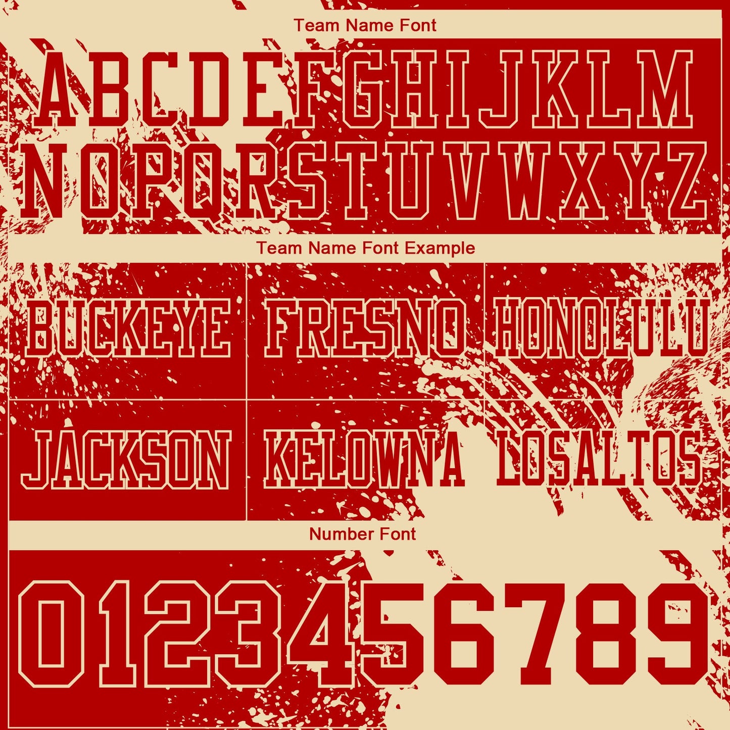Custom Red Cream 3D Pattern Abstract Brush Stroke Authentic Football Jersey view 3