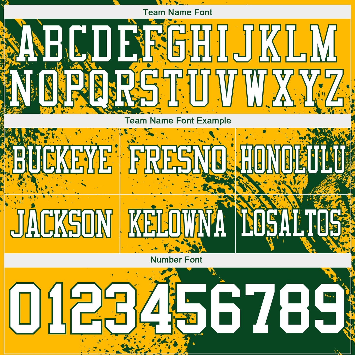 Custom Gold White-Green 3D Pattern Abstract Brush Stroke Authentic Football Jersey view 3