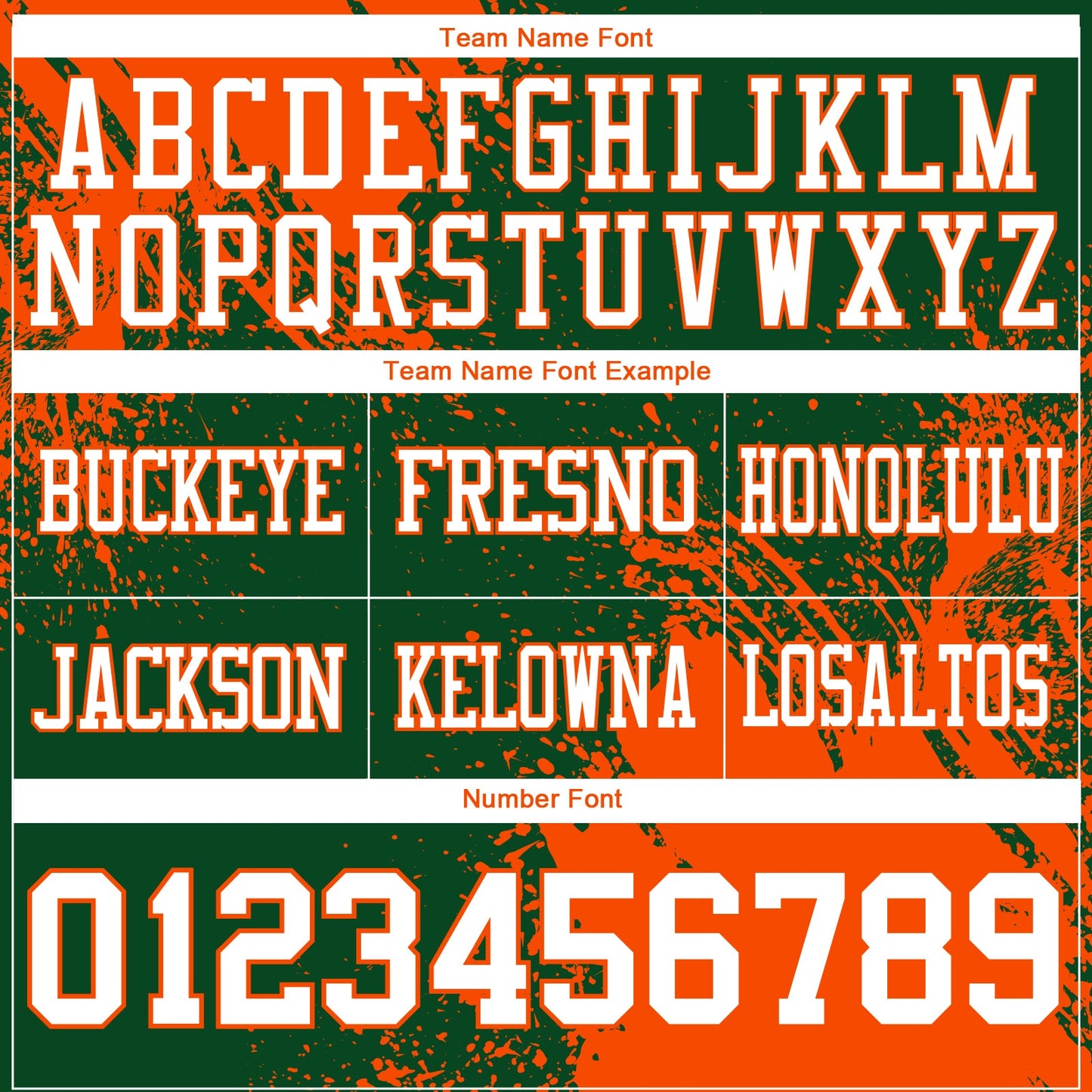 Custom Green White-Orange 3D Pattern Abstract Brush Stroke Authentic Football Jersey view 3