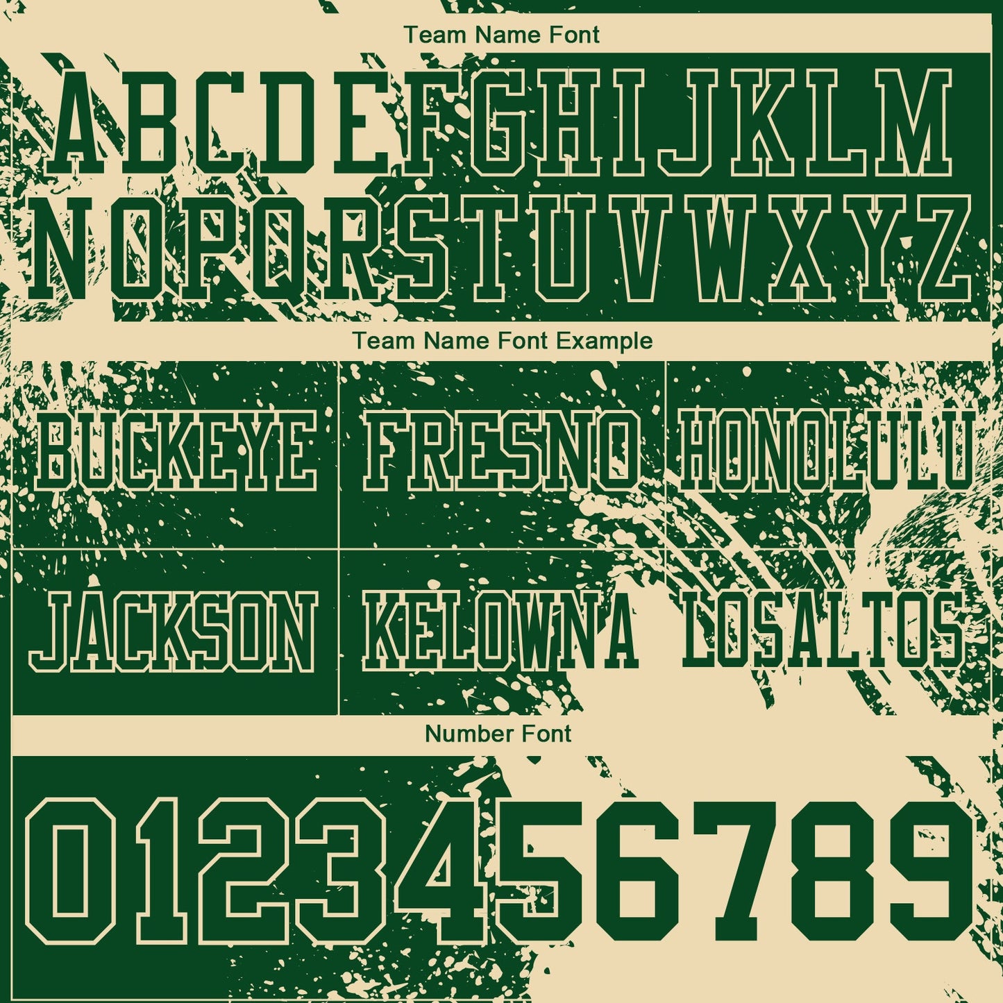 Custom Green Cream 3D Pattern Abstract Brush Stroke Authentic Football Jersey view 3