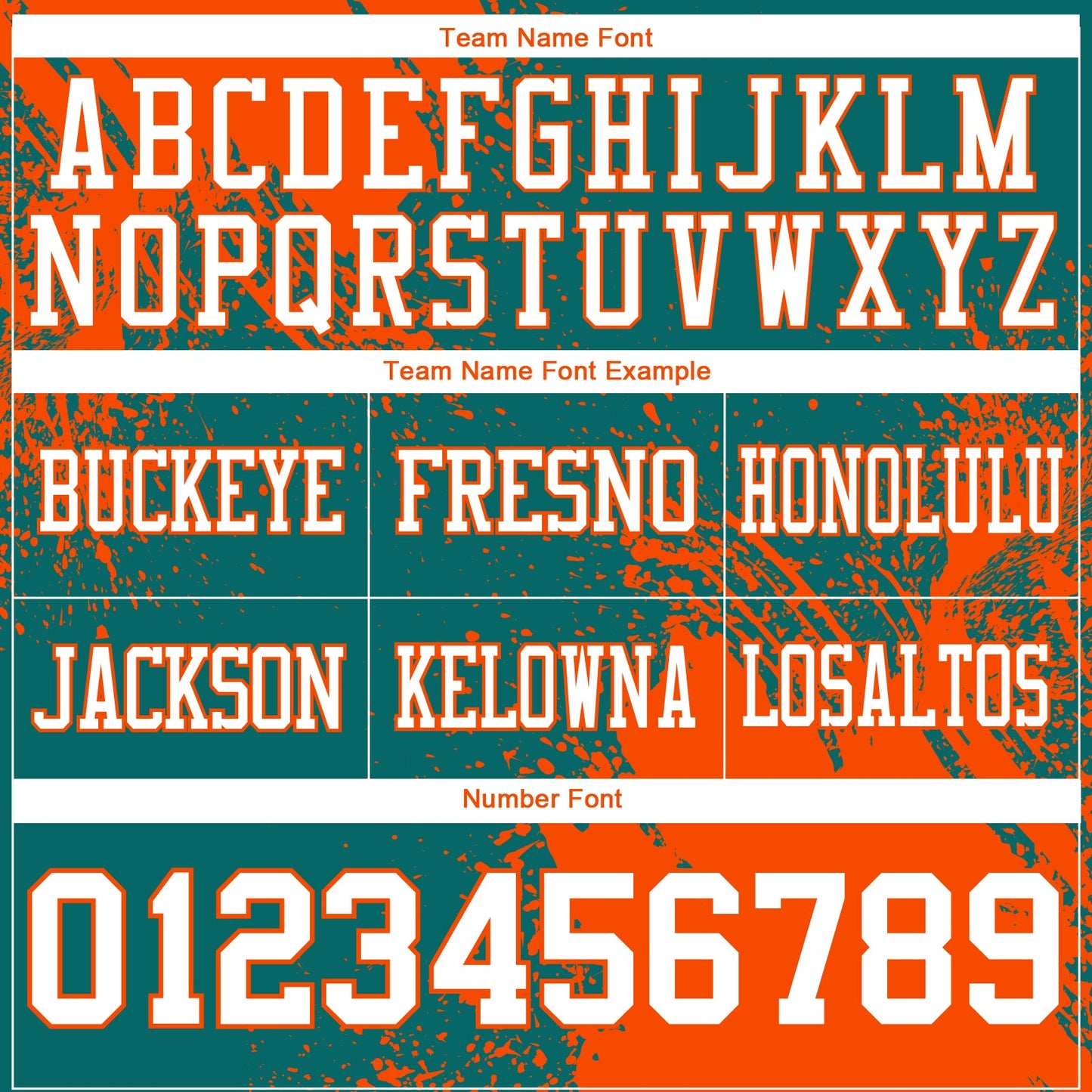Custom Teal White-Orange 3D Pattern Abstract Brush Stroke Authentic Football Jersey view 3