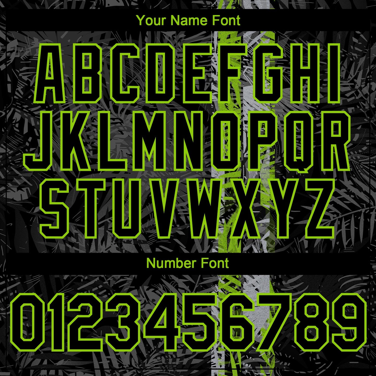 Custom Black Neon Green Hawaii Tropical Palm Leaves Authentic Baseball Jersey view 5