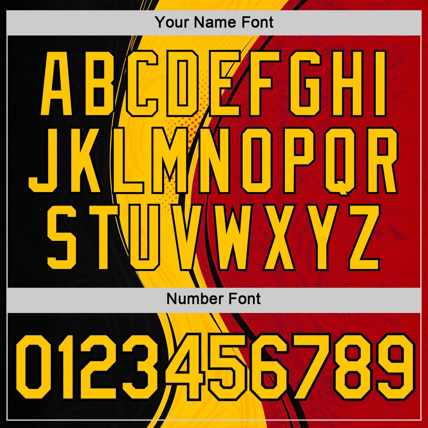 Custom Red Yellow-White 3D Pattern Design Germany Sportswear Performance T-Shirt view 4