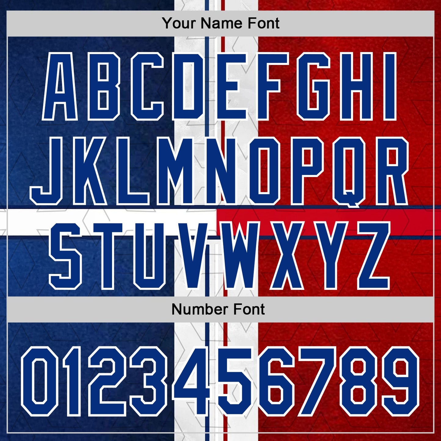 Custom Stitched White Royal Blue-Red 3D Pattern Design American Inspired Geometric Shape Sportswear Pullover Sweatshirt Hoodie view 4