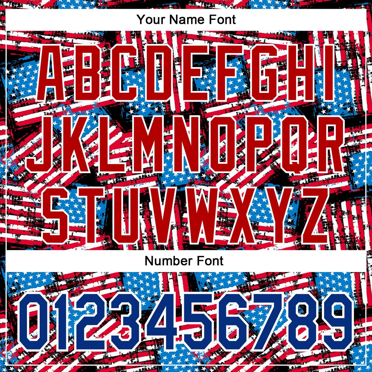 Custom Stitched Black Royal Red-White 3D American Flag Retro Distressed Grunge Sports Pullover Sweatshirt Hoodie view 4