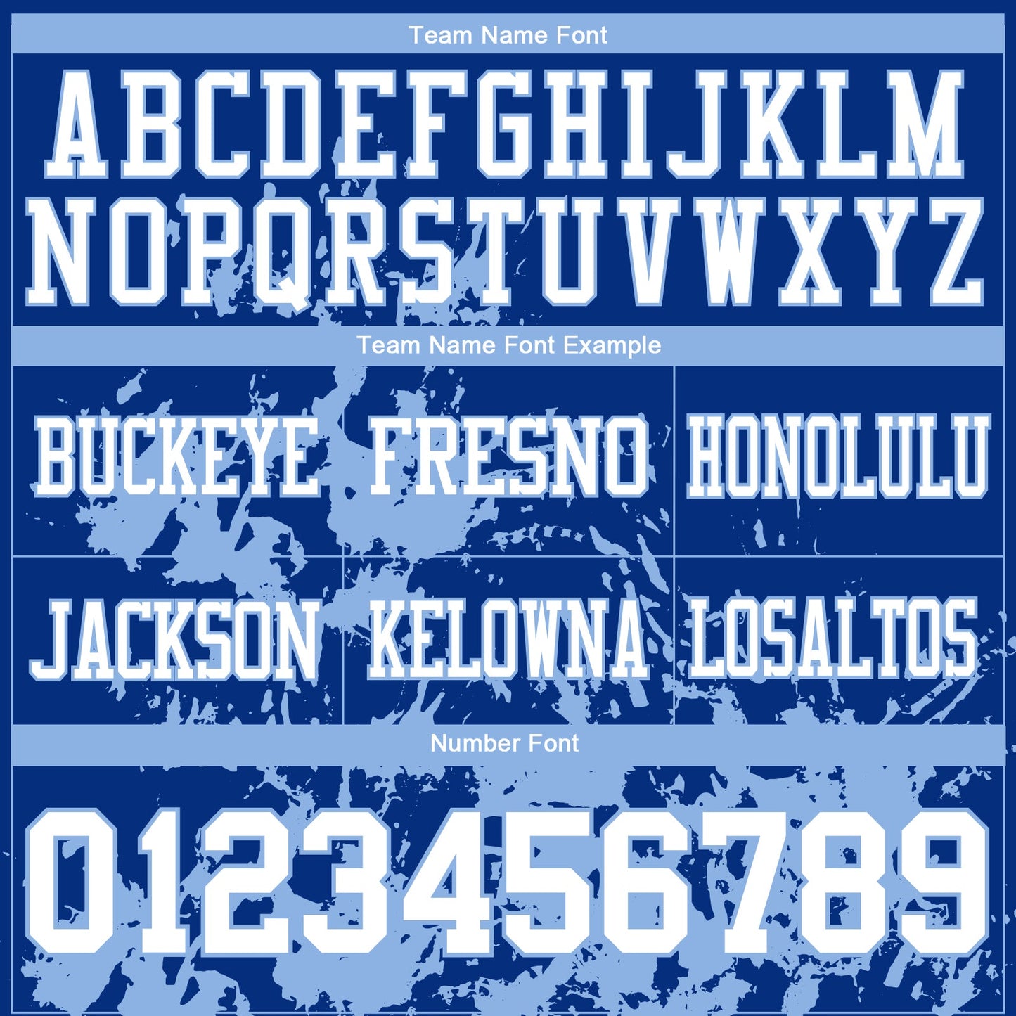 Custom Royal White-Light Blue 3D Pattern Splash Authentic Football Jersey view 3