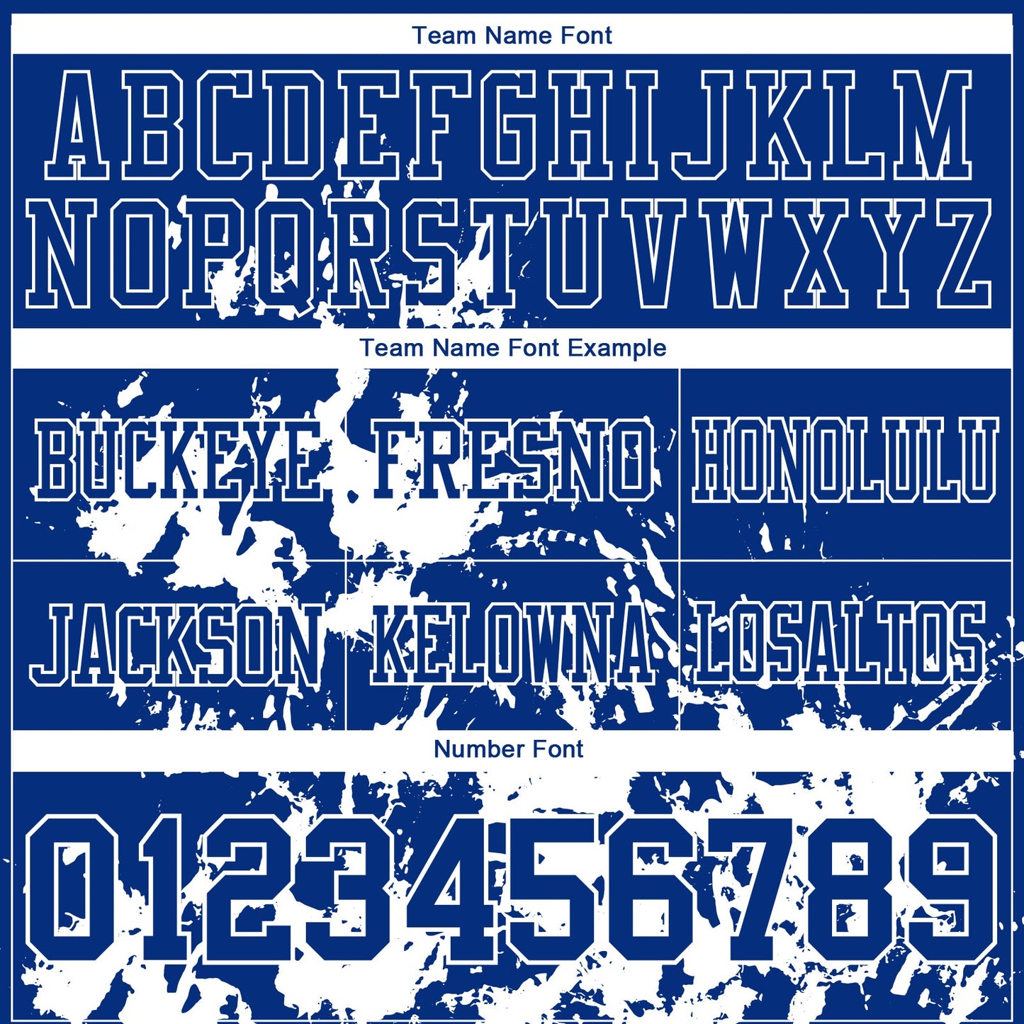 Custom Royal White 3D Pattern Splash Authentic Football Jersey view 3