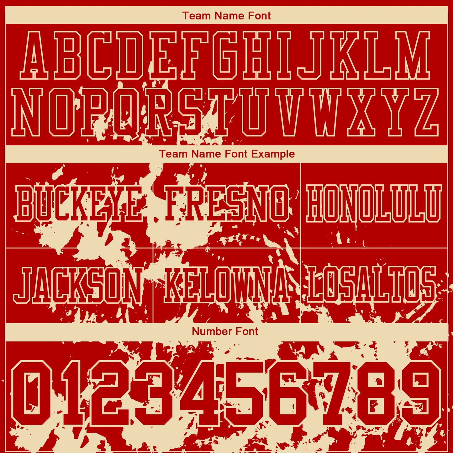 Custom Red Cream 3D Pattern Splash Authentic Football Jersey view 3
