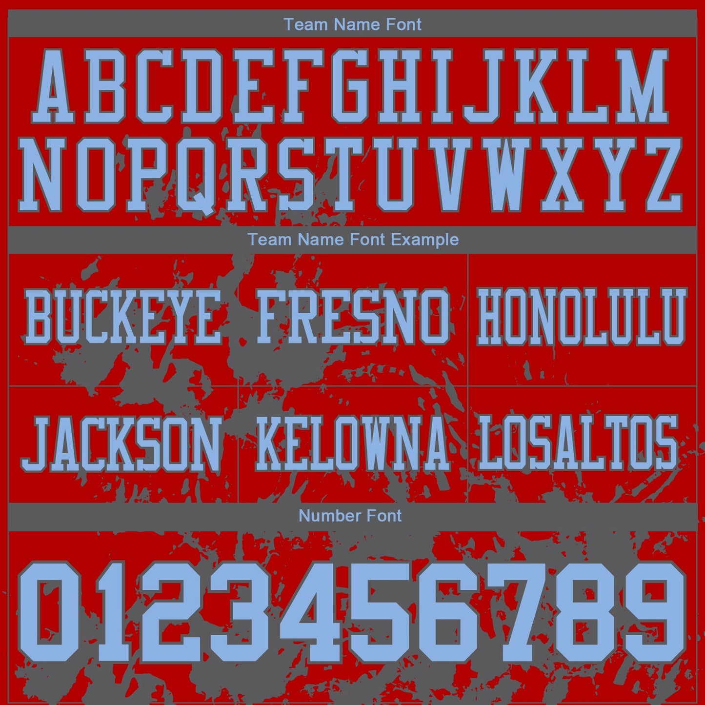Custom Red Light Blue-Steel Gray 3D Pattern Splash Authentic Football Jersey view 3