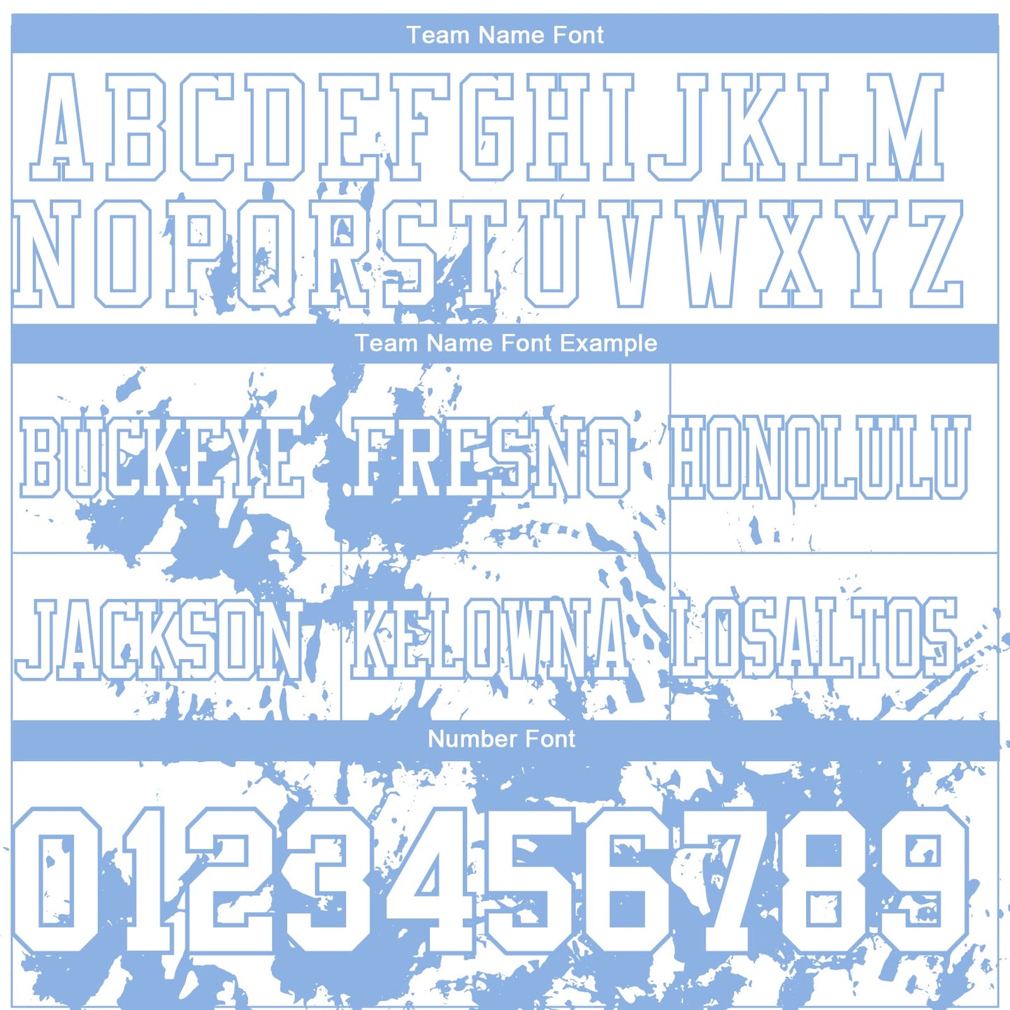 Custom White Light Blue 3D Pattern Splash Authentic Football Jersey view 3
