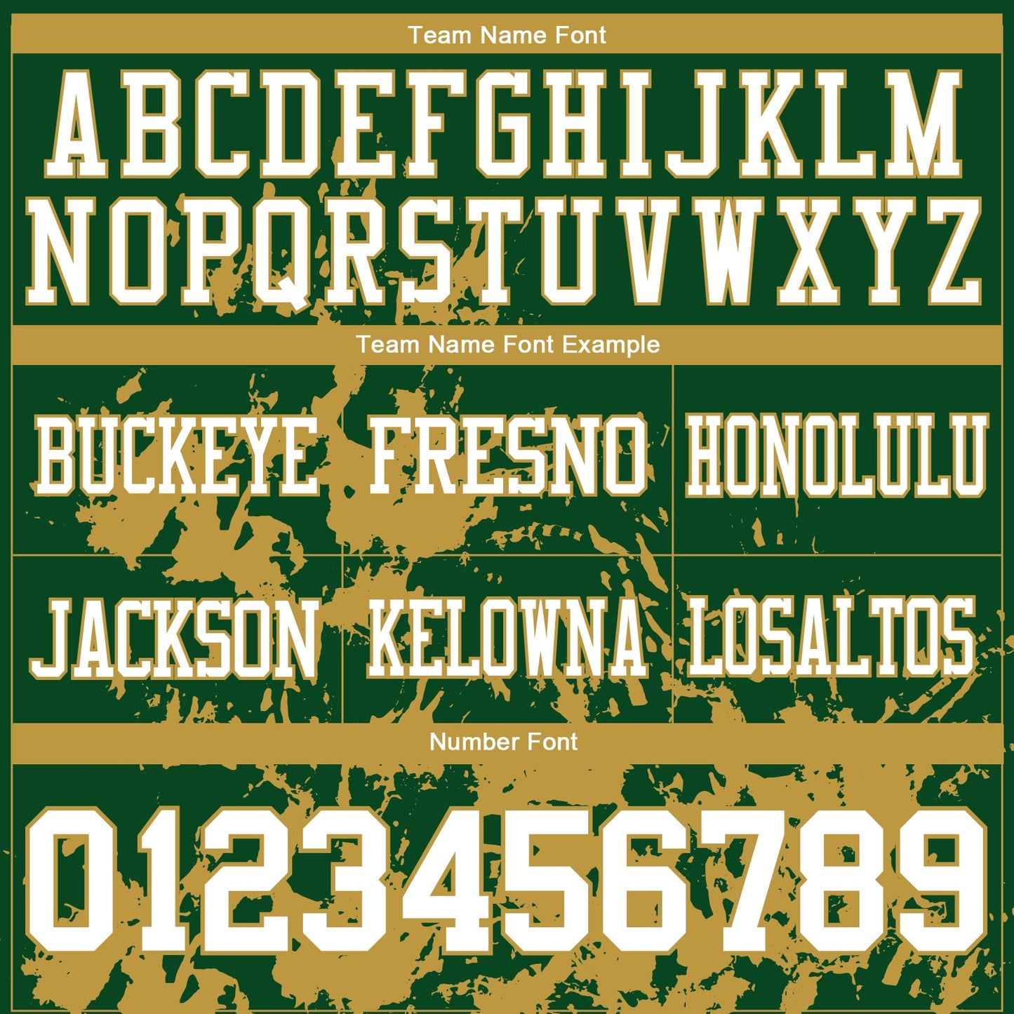 Custom Green White-Old Gold 3D Pattern Splash Authentic Football Jersey view 3