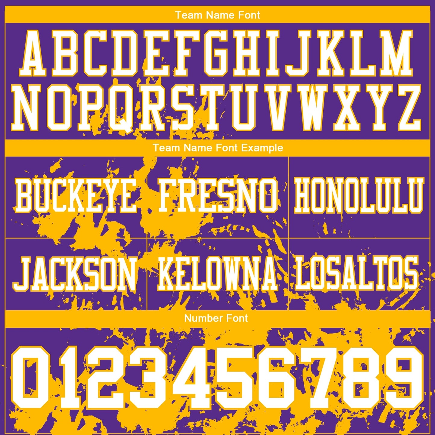 Custom Purple White-Gold 3D Pattern Splash Authentic Football Jersey view 3