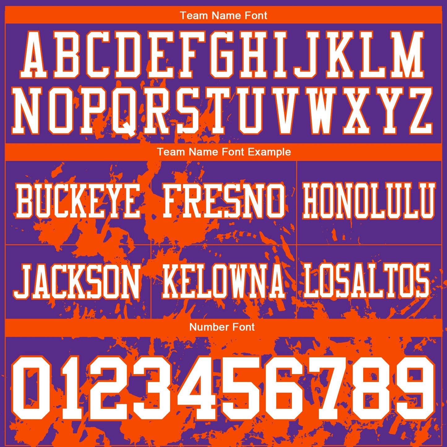 Custom Purple White-Orange 3D Pattern Splash Authentic Football Jersey view 3