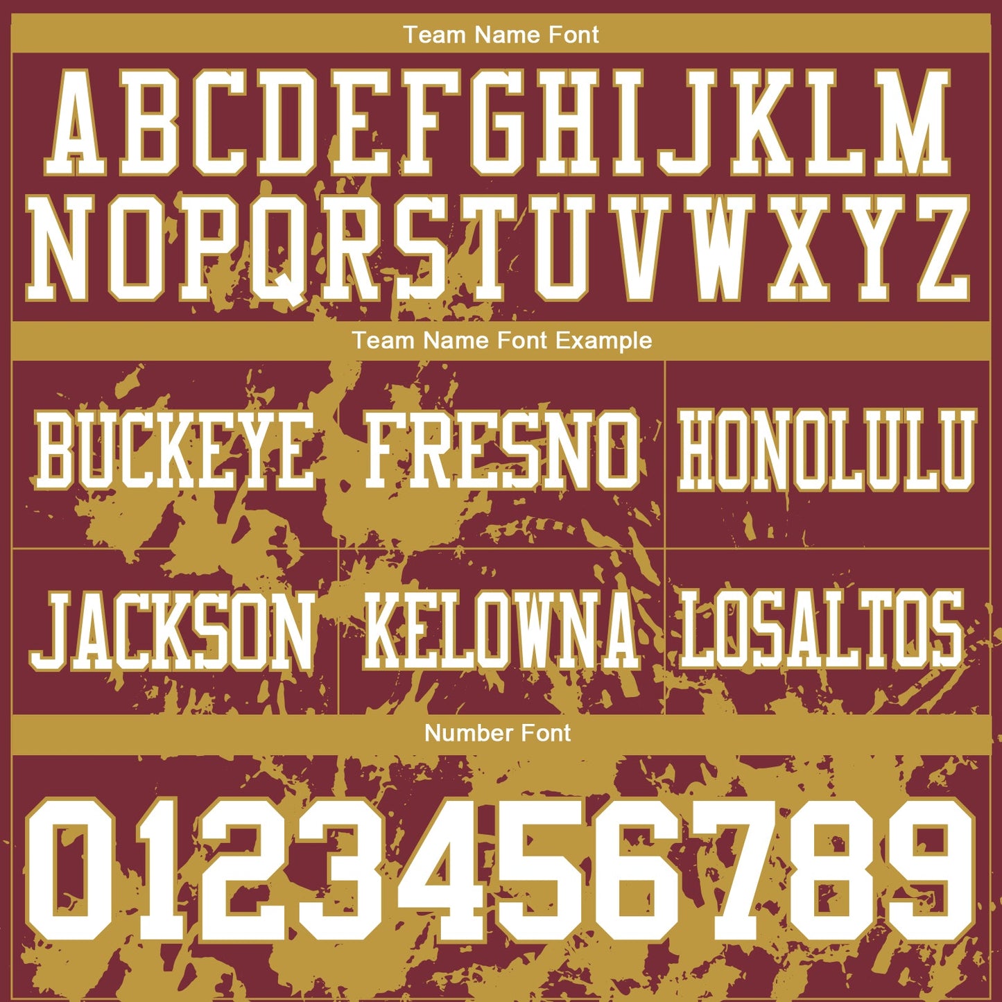 Custom Burgundy White-Old Gold 3D Pattern Splash Authentic Football Jersey view 3