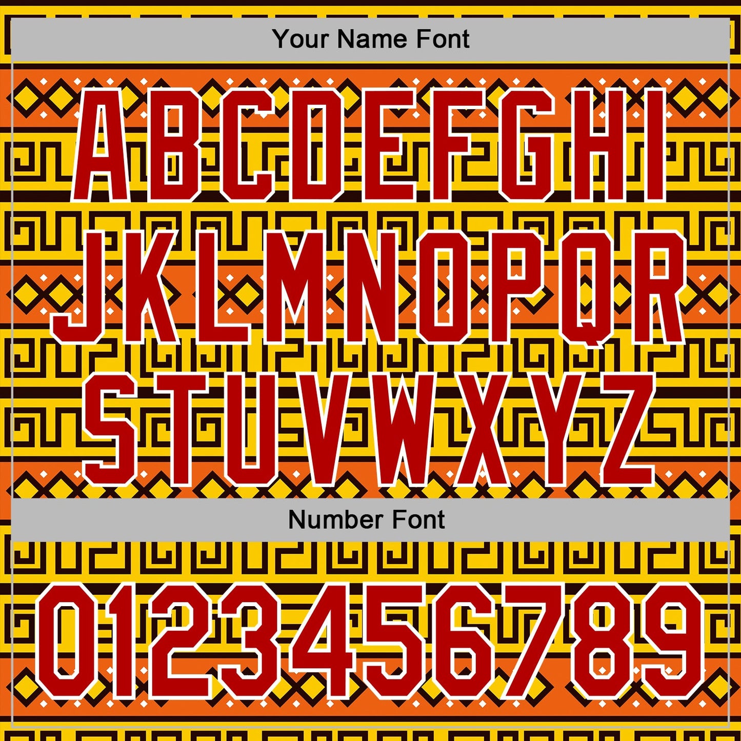 Custom Stitched Gold Red-White 3D Pattern Design Tribal Ethnic Native American Sports Pullover Sweatshirt Hoodie view 4