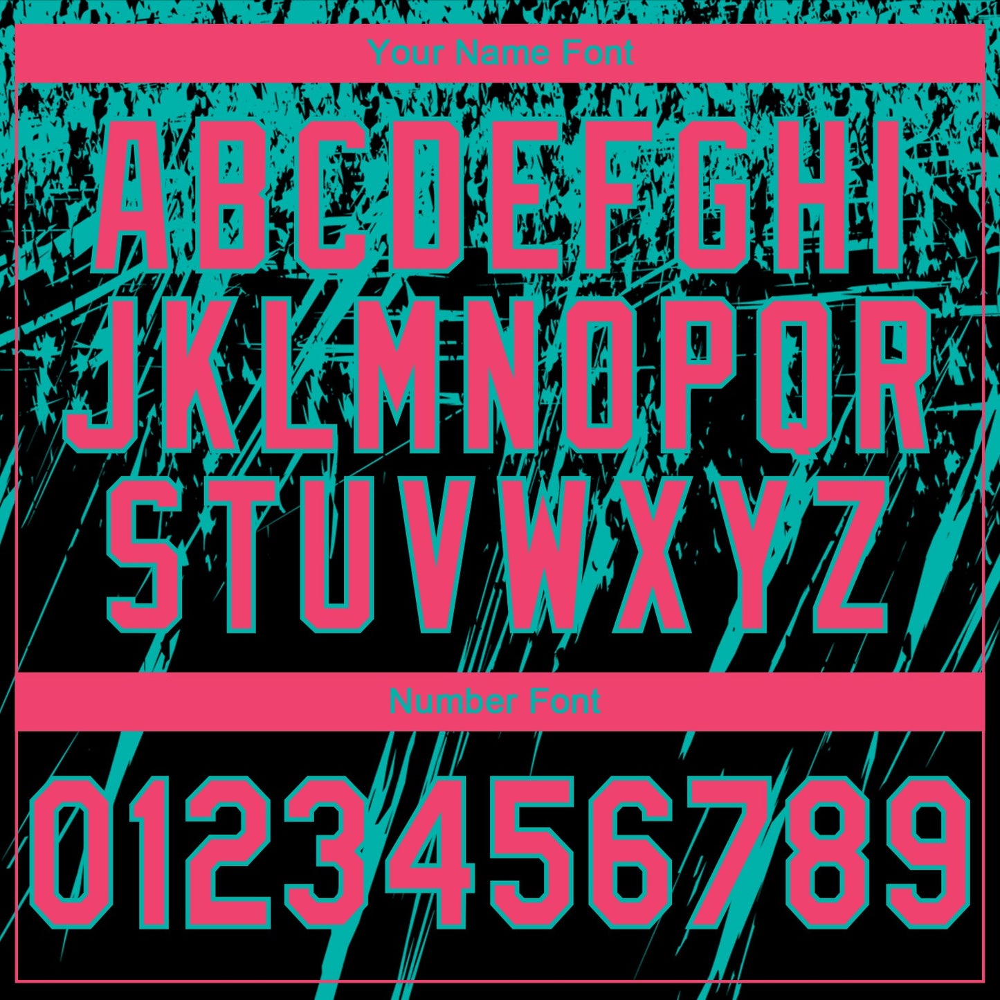 Custom Stitched Black Neon Pink-Aqua 3D Pattern Design Splash Grunge Art Sports Pullover Sweatshirt Hoodie view 4
