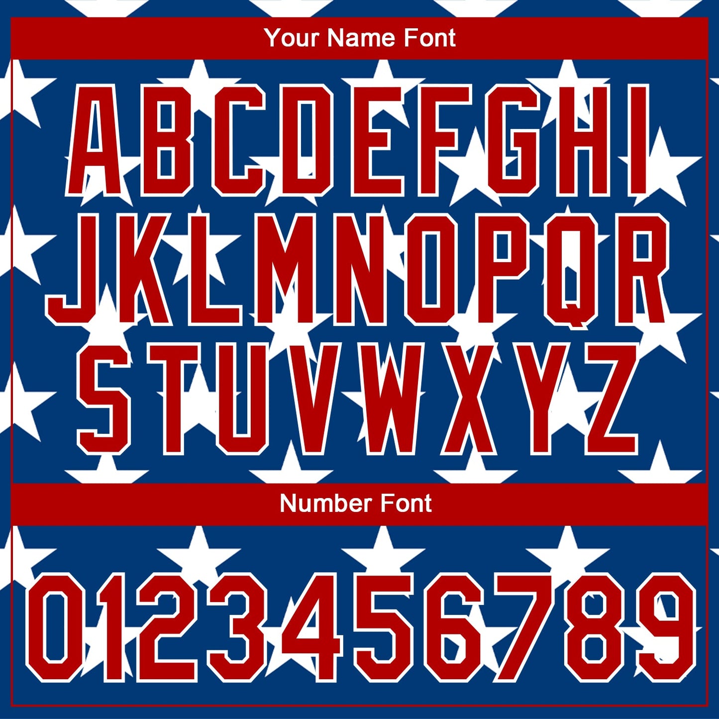 Custom Stitched Royal Red-White 3D American Flag Sports Pullover Sweatshirt Hoodie view 4