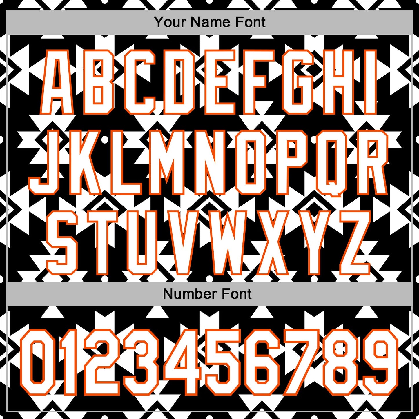 Custom Stitched Black White-Orange 3D Mexico Aztec Pattern Sports Pullover Sweatshirt Hoodie view 4