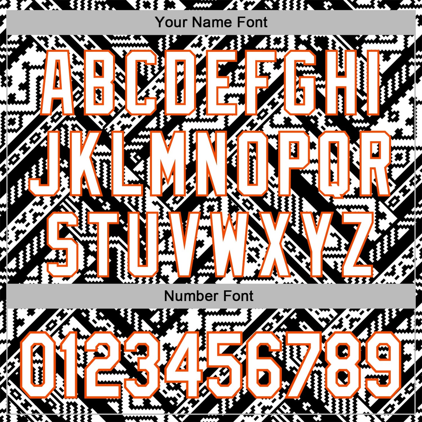 Custom Stitched White Black-Orange 3D Mexico Aztec Pattern Sports Pullover Sweatshirt Hoodie view 4