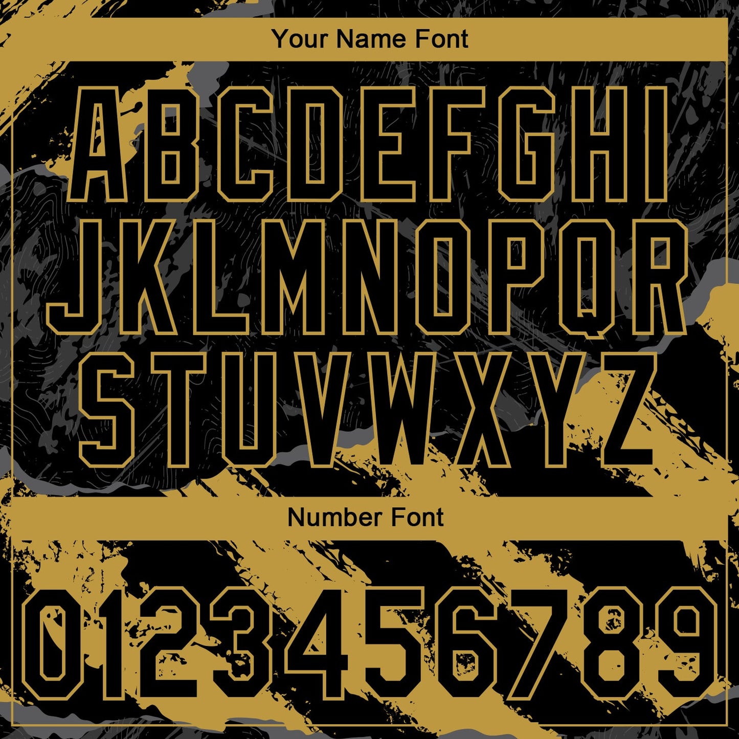 Custom Stitched Black Old Gold-Steel Gray 3D Pattern Design Splash Sports Pullover Sweatshirt Hoodie view 4