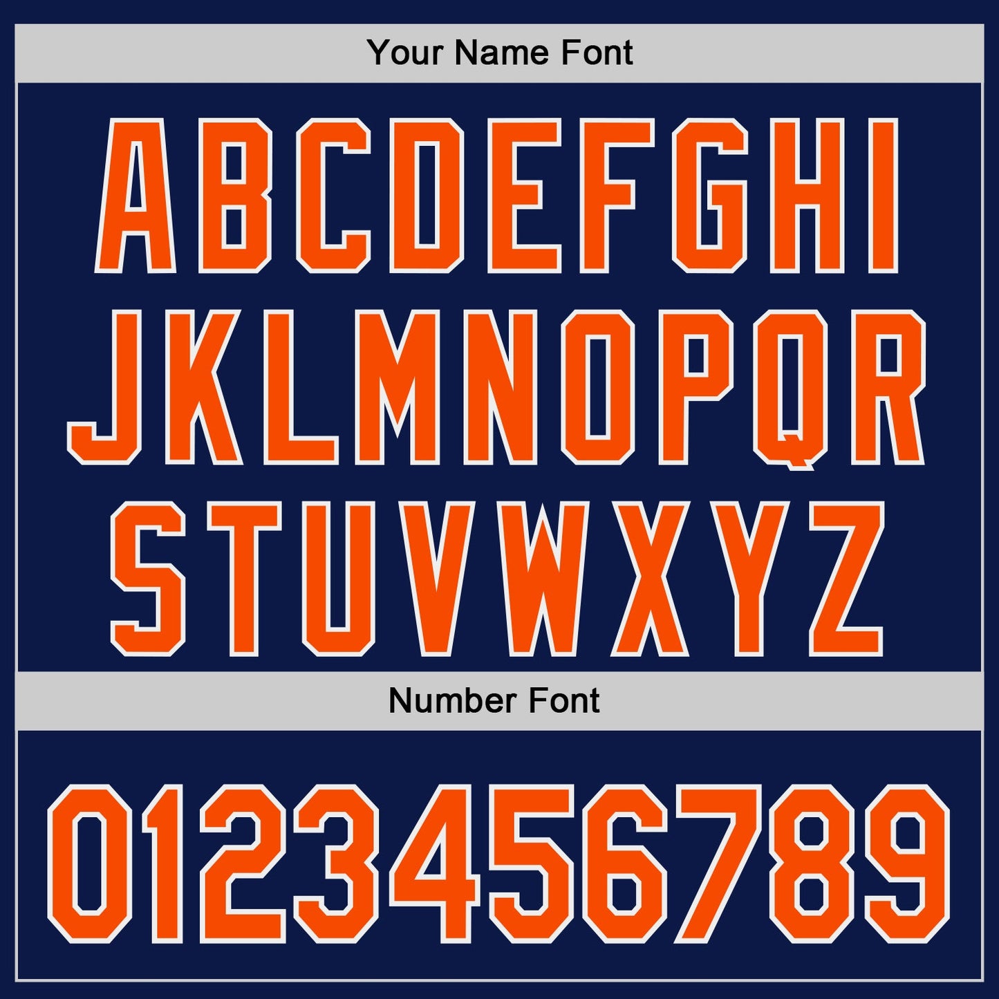 Custom Navy Orange-White Authentic Baseball Jersey view 5
