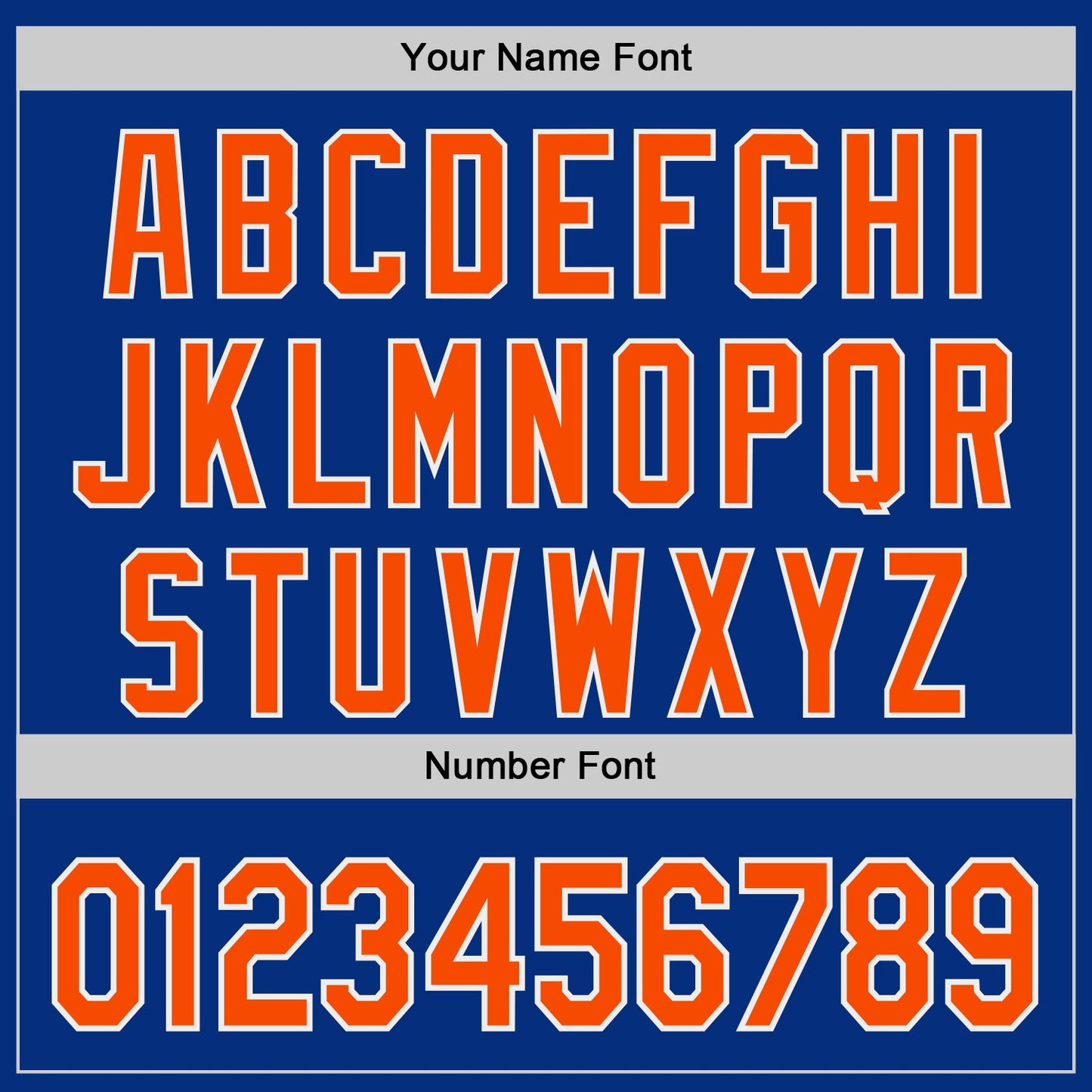 Custom Royal Orange-White Authentic Baseball Jersey view 5