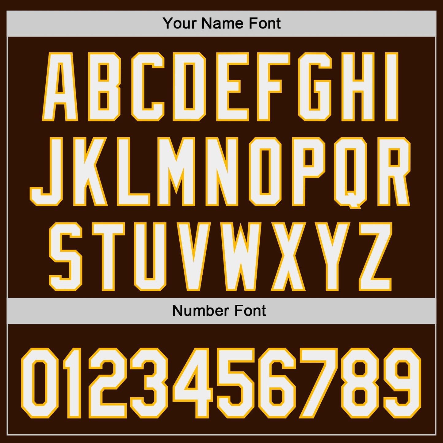 Custom Brown White-Gold Authentic Baseball Jersey view 5