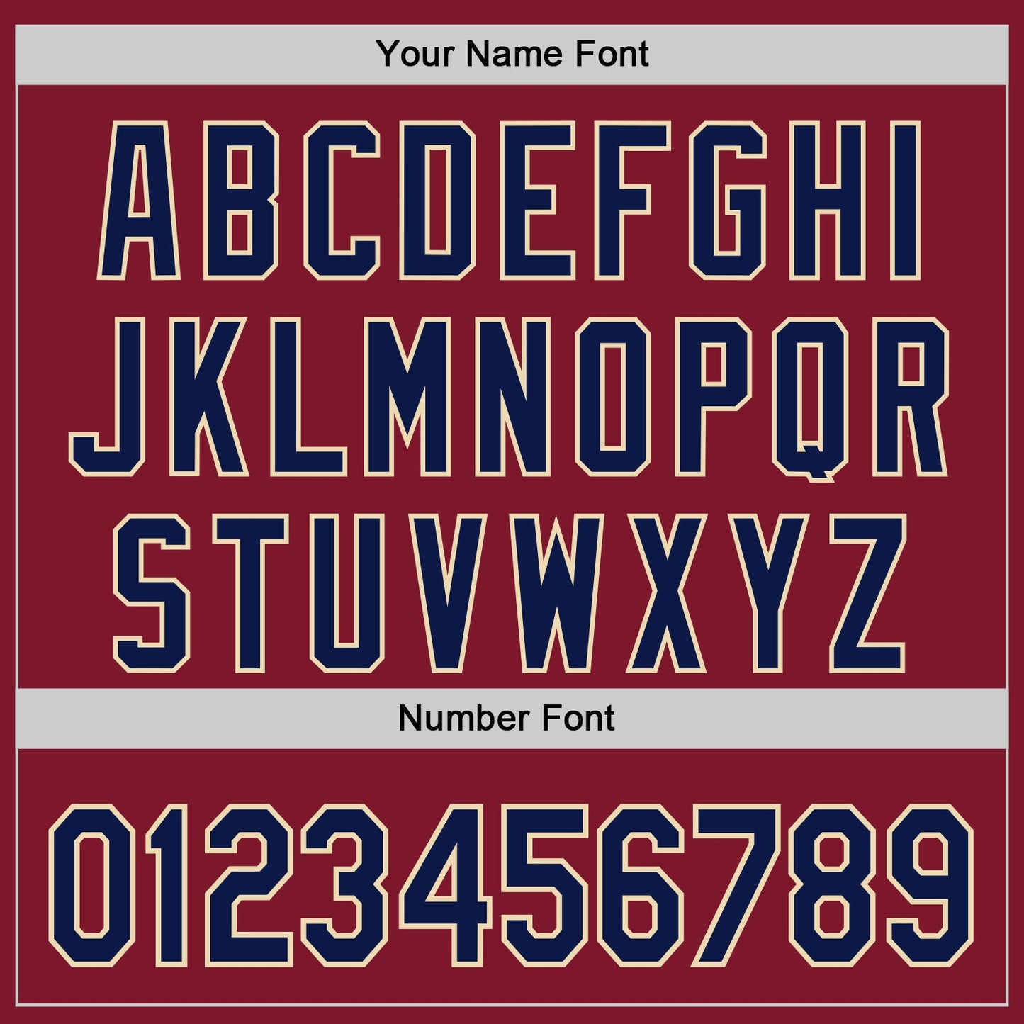 Custom Crimson Navy-Cream Authentic Baseball Jersey view 5