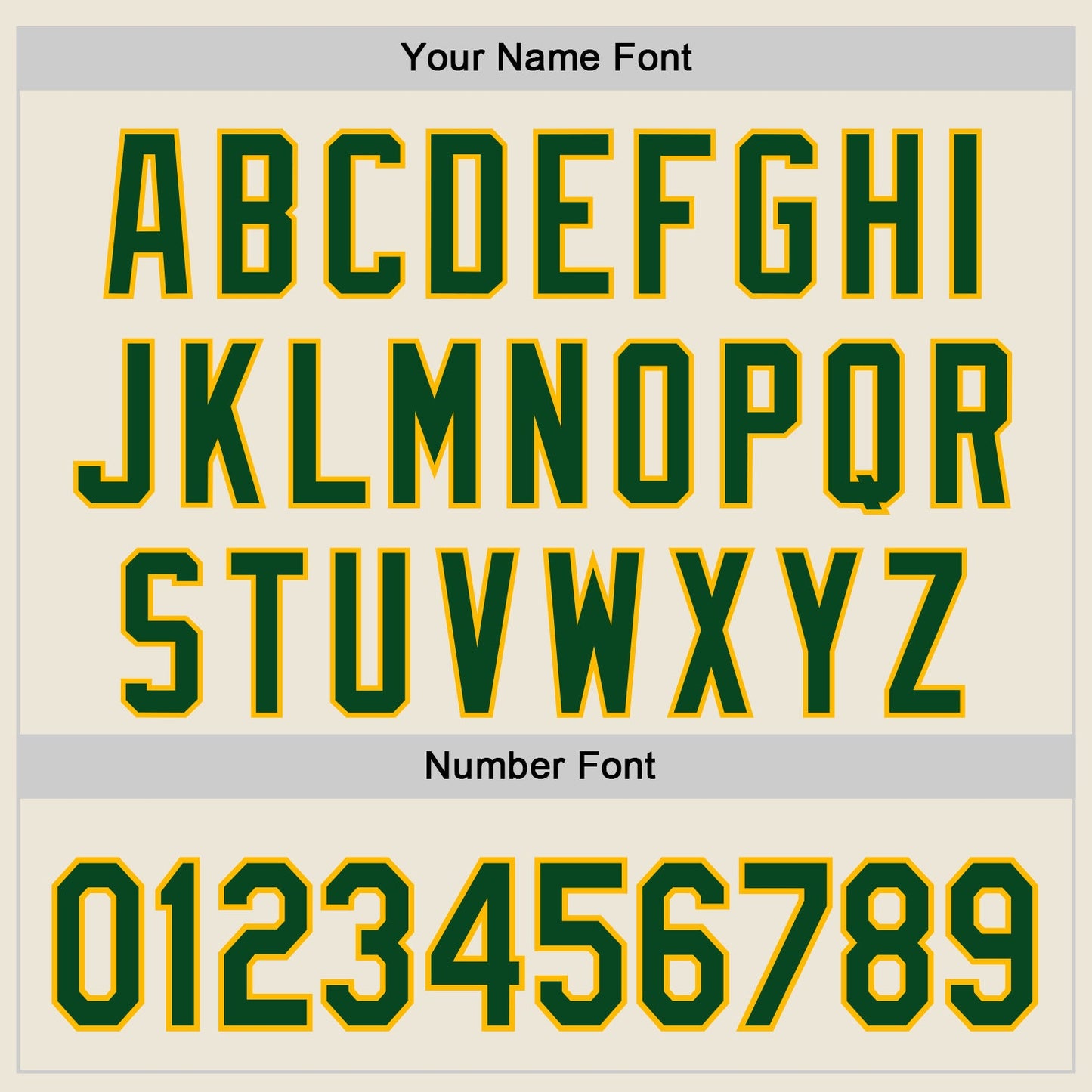 Custom Cream Green-Gold Authentic Baseball Jersey view 5