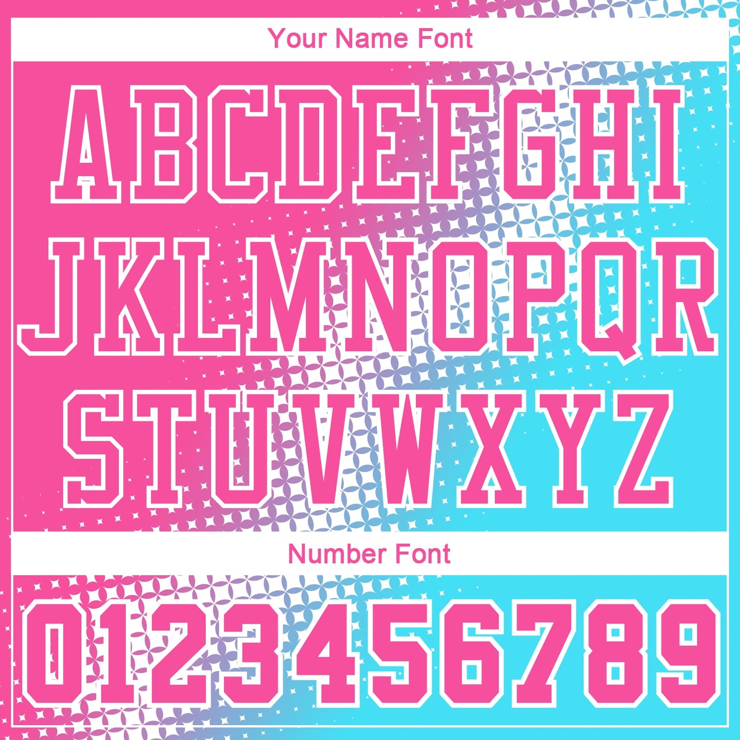 Custom Sky Blue Pink-White Gradient Two Tone Diamond Shape Round Neck Sublimation Basketball Uniform Jersey view 4