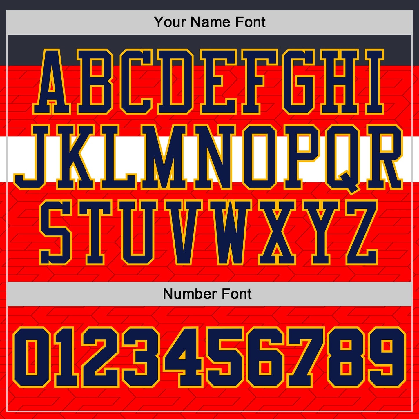 Custom Red Navy White-Gold Geometric Stripe Round Neck Sublimation Basketball Uniform Jersey view 4