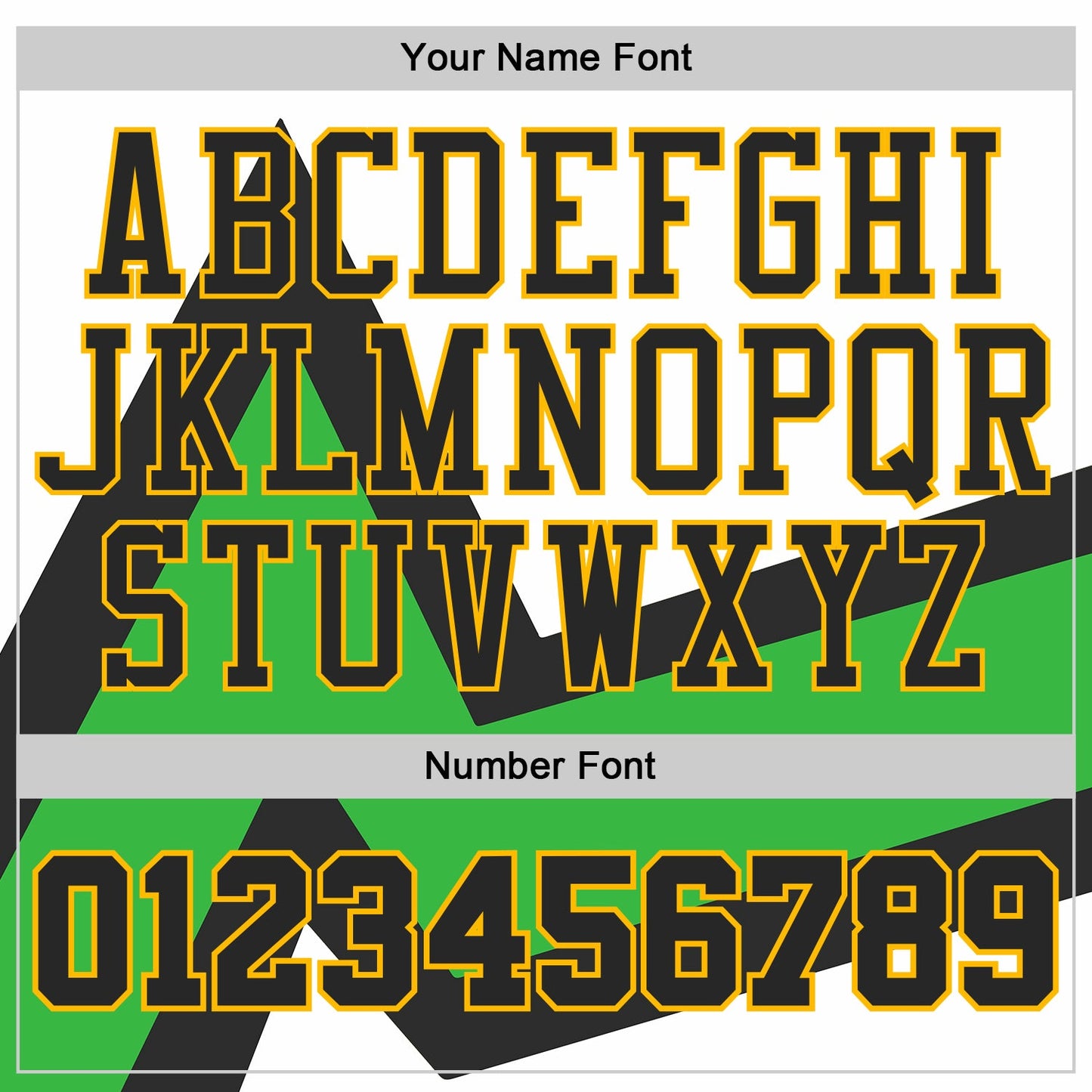 Custom White Black Green-Gold Triangle Geometric Stripe Round Neck Sublimation Basketball Uniform Jersey view 4