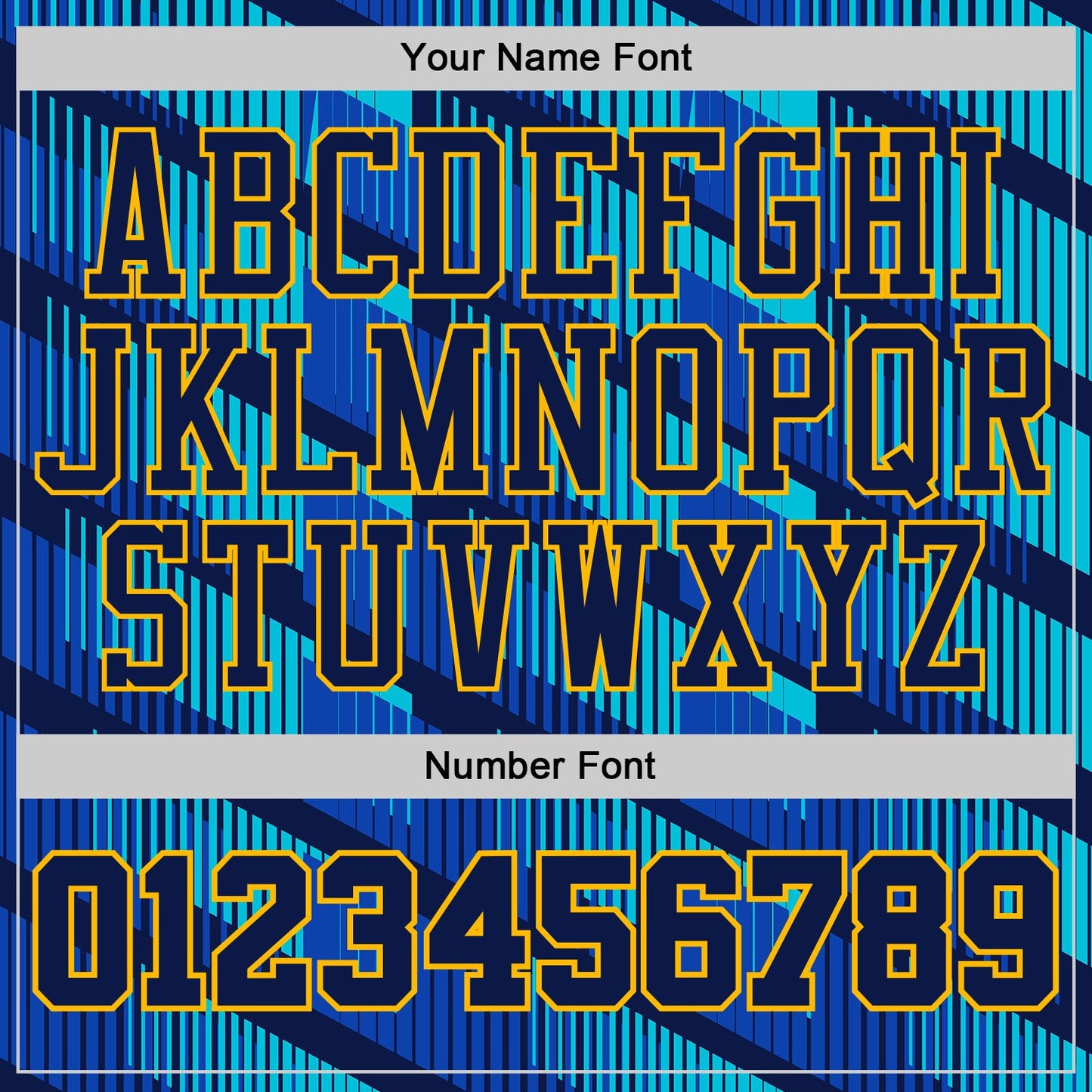 Custom Thunder Blue Navy Lakes Blue-Gold Geometric Stripe Round Neck Sublimation Basketball Uniform Jersey view 4