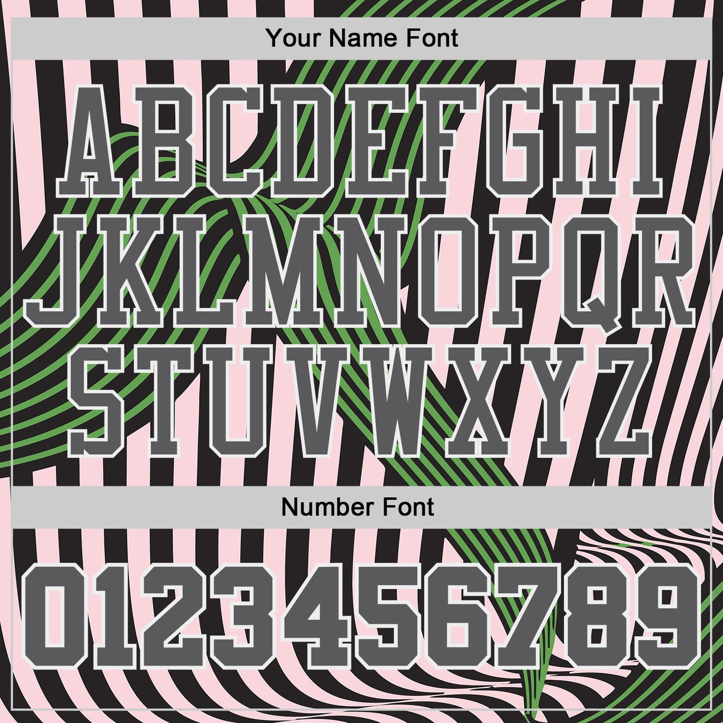 Custom Black Steel Gray Light Pink Green-White Wave Stripe Round Neck Sublimation Basketball Uniform Jersey view 4