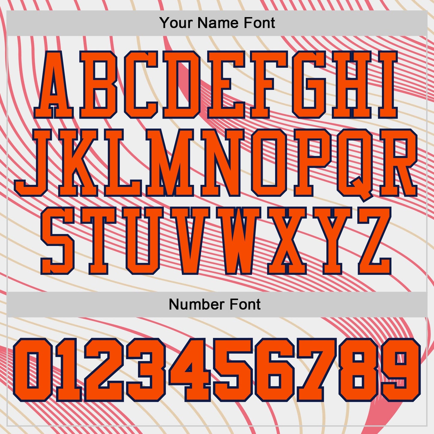 Custom White Orange Neon Pink Old Gold-Navy Wave Stripe Round Neck Sublimation Basketball Uniform Jersey view 4
