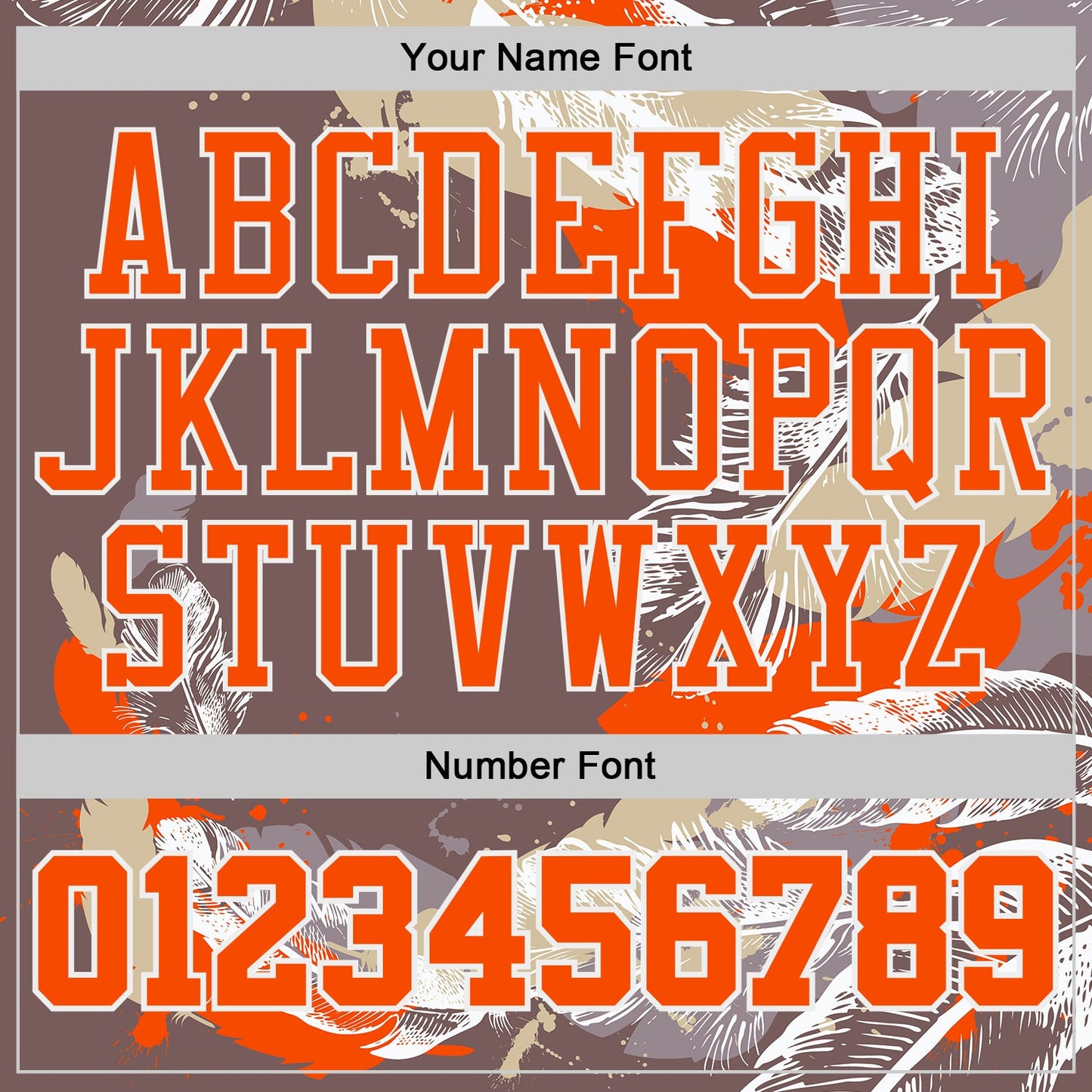 Custom Gray Orange-White Feather Wing Boho Style Round Neck Sublimation Basketball Uniform Jersey view 4
