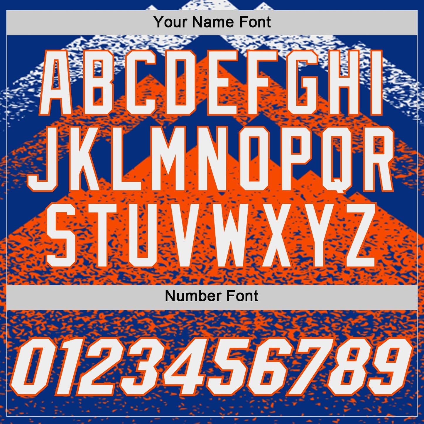 Custom Royal White-Orange Mountain Peak Shards Side Panel Stripe Round Neck Sublimation Basketball Set Jersey view 5