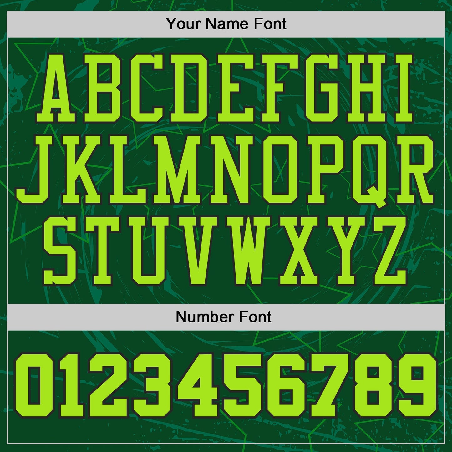 Custom Green Neon Green Black-White Geometric Star Texture Round Neck Sublimation Basketball Uniform Jersey view 4